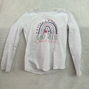 WONDER NATION girl’s God Bless America long sleeve